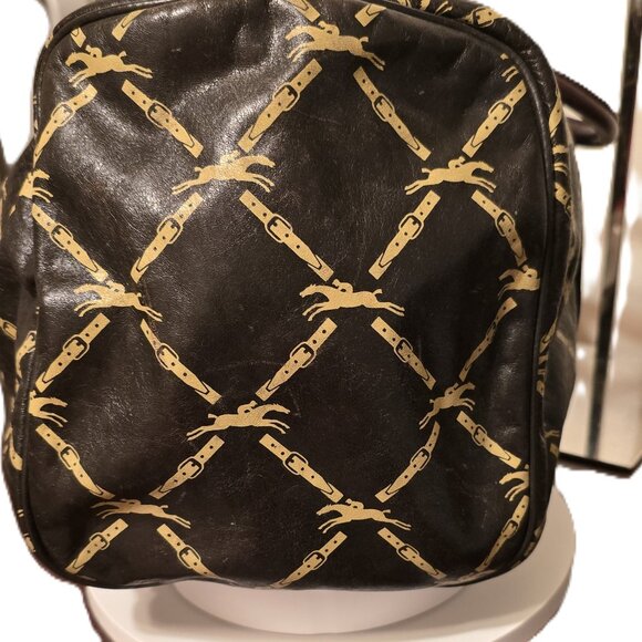 Pre-owned Longchamp Leather Boston Handbag/Satchel/Tote ~ Vintage - Picture 4 of 12